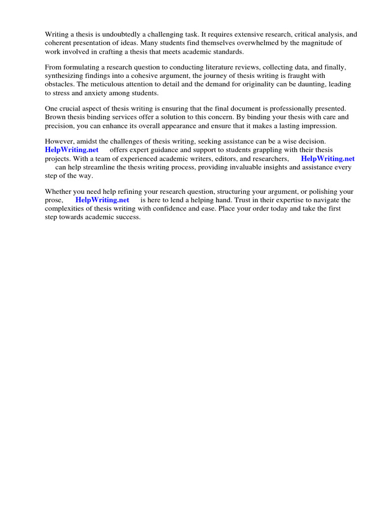 Brown Thesis Binding Pdf Bookbinding Thesis