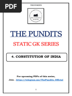 Constitution of India - Indian Polity Compiled Notes For SSC Exams 2024