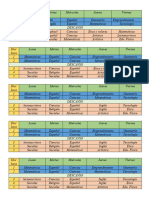 Horario de Clases Grupo 3.3