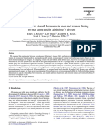 Brain Levels of Sex Steroid Hormones in Men and Women During Normal Aging and in Alzheimer's Disease