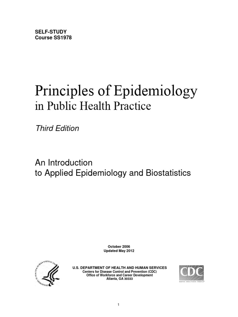 Epidemiology Principles in Public Health | PDF | Epidemiology | Cholera