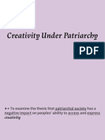Creativity Under Patriarchy