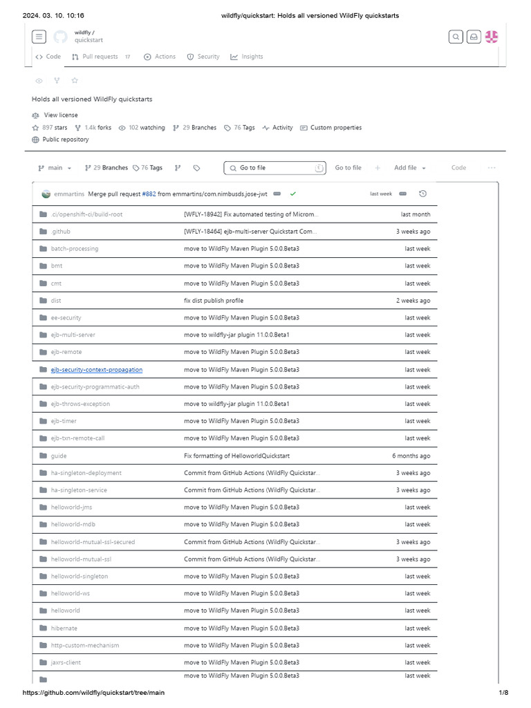 WildFly Quickstart Repository | PDF | Information Technology Management ...