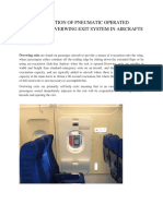 Fabrication of Pneumatic Operated Emergency Overwing Exit System in Aircrafts - Synopsis