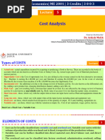 Lec-5 - COST ANALYSIS