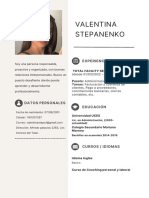 CV Valentina Stepanenko