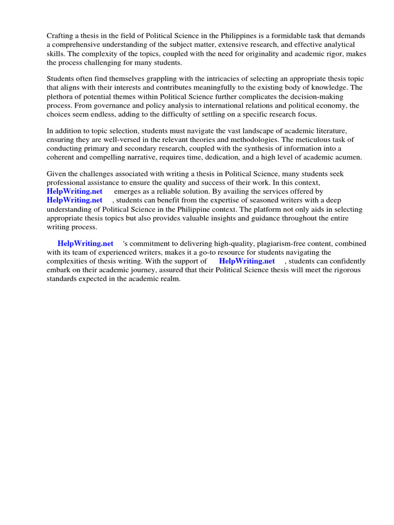 What Is Political Science In Tagalog