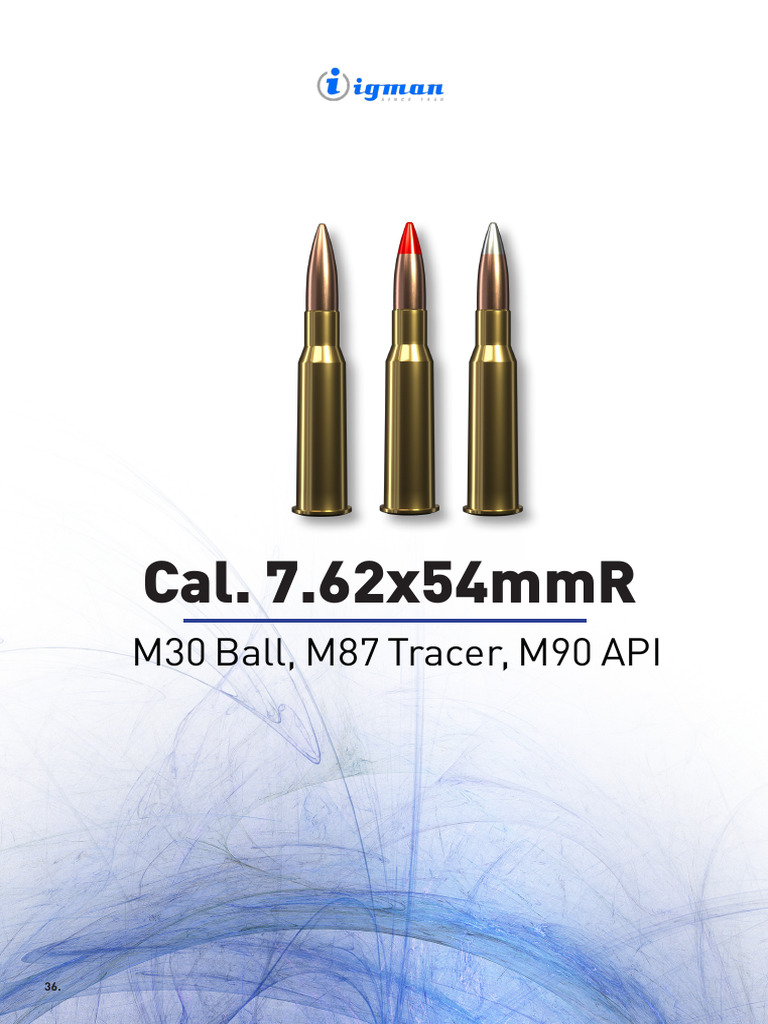 7.62x54mmR Ballistic and Technical Data | PDF