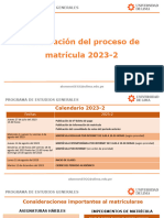 Información Matrícula 2023-2 2