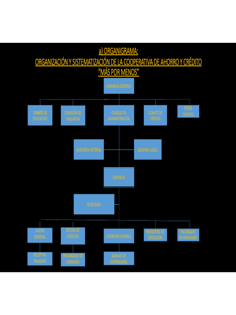 Estructura y Funciones de la Cooperativa | PDF | Cooperativa | Contabilidad