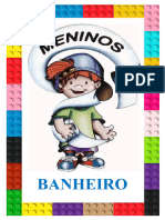 Plaquinhas Banheiro