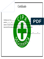 Certificado Do Curso Da CIPA - Cipeiros