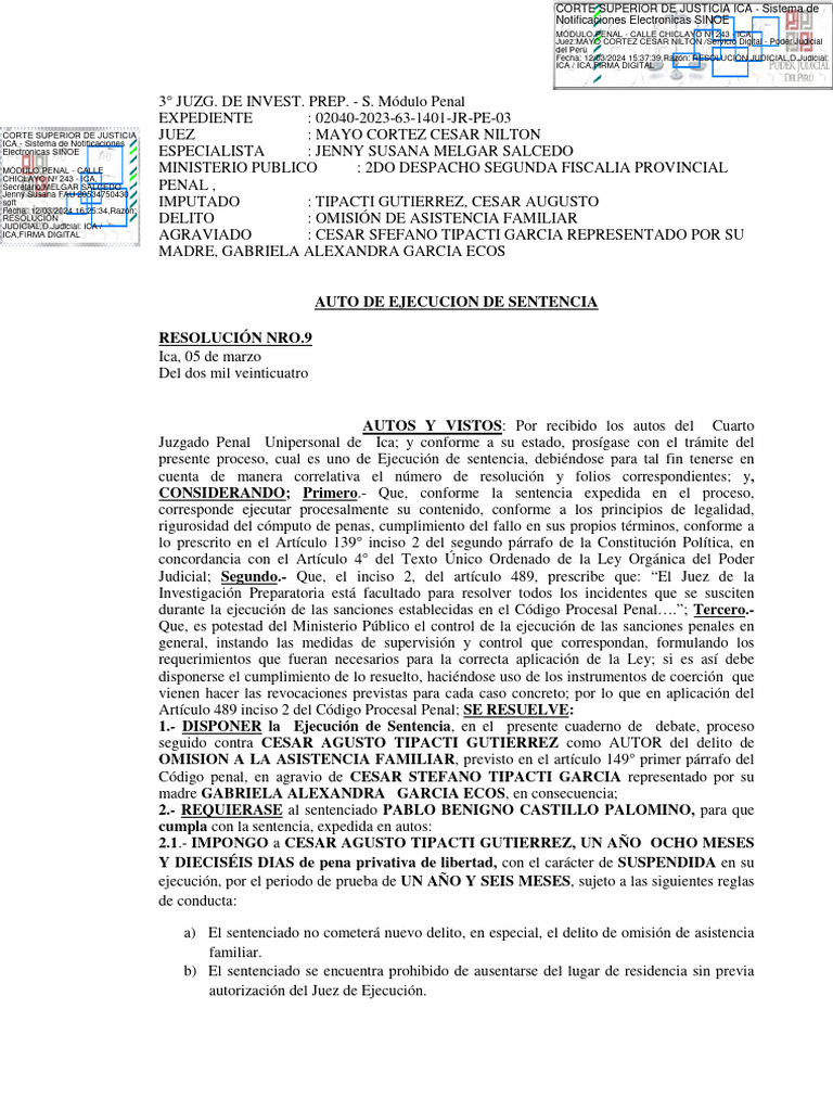 Exp. 02040-2023-63-1401-JR-PE-03 - Resolución - 35170-2024 | PDF