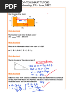 11+ Maths For Ayomikun 29th June 22..