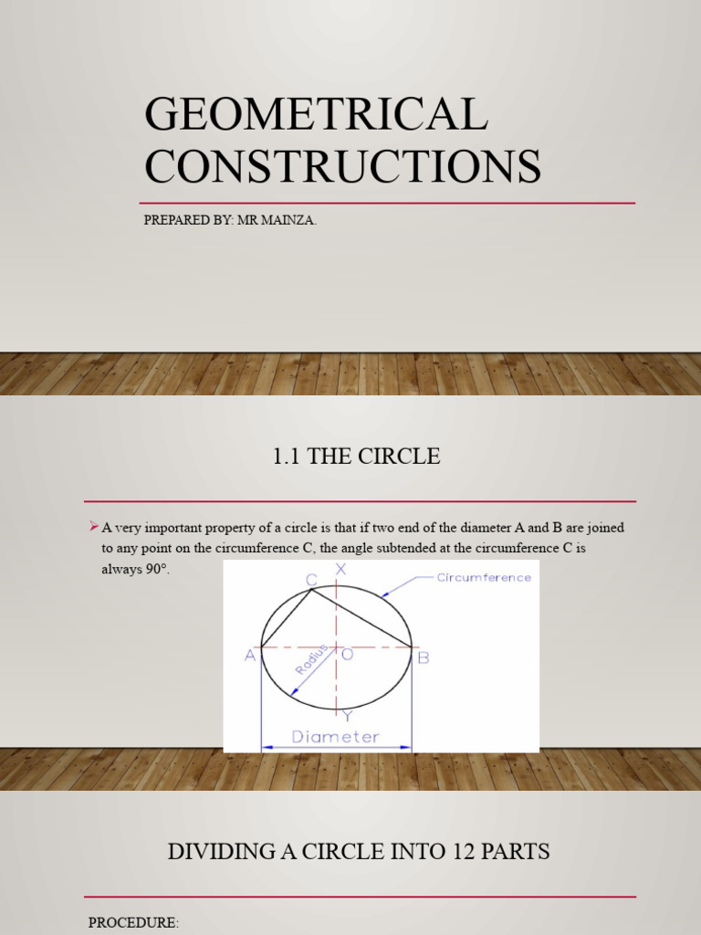 Geometric Constructions for JSS2 | PDF | Circle | Angle