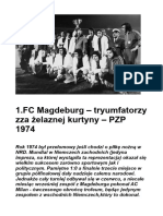 1.FC Magdeburg - Tryumfatorzy Zza Żelaznej Kurtyny - PZP 1974