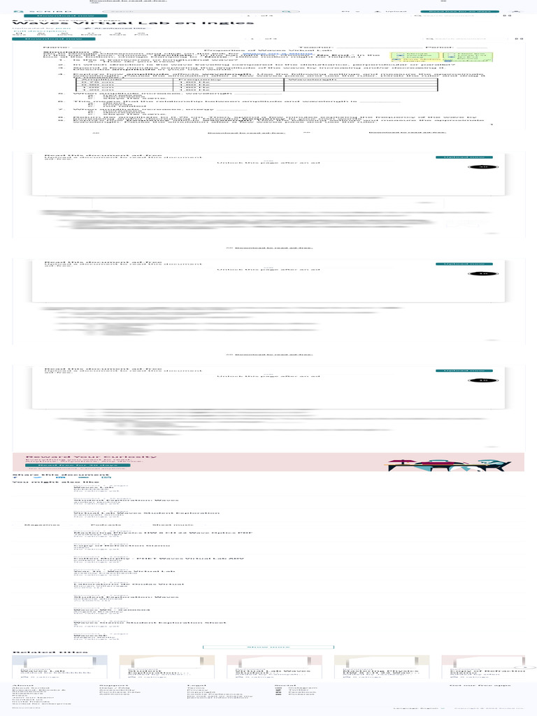 Waves Virtual Lab en Ingles PDF Waves Wavelength PDF Waves Wavelength
