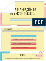 La Planeación en El Sector Público