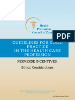 Guidelines On Perverse Incentives