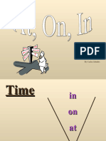 PREPOSITIONS at On in