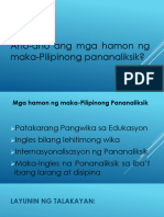 Ano-Ano Ang Mga Hamon NG Maka-Pilipinong Pananaliksik?: Pagbabalik-Aral