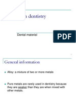 Lecture 11 & 12 - Metals in Dentistry (Slides) 