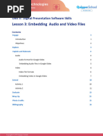 Embedding Audio and Video Files