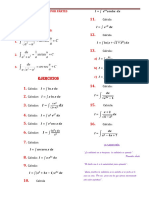 Ejercicios de Integrales