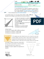 Ficha de Reforço - Teorema de Pitágoras - Matemática 8º Ano