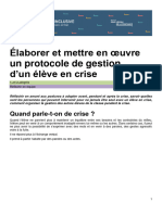 DEC Elaborer Et Mettre en Oeuvre Un Protocole de Gestion D Un Eleve en Crise corrFF