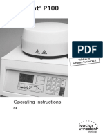 Programat P100: Operating Instructions