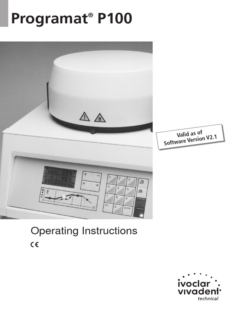 Programat P100: Operating Instructions | PDF | Ac Power Plugs And ...
