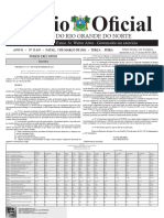 Diário Oficial: Estado Do Rio Grande Do Norte