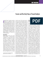 Fourier and The Early Days of Sound Analysis DSP History