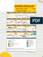 Calendário 2024 ANOS FINAIS RO