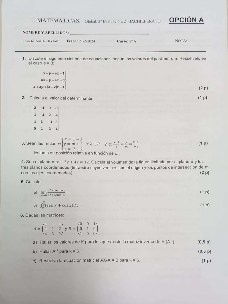 Examen Mate | PDF