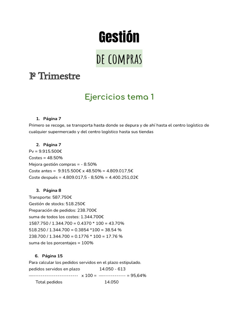 Gestión de Compras y Logística Eficiente | PDF | Factura | Economias