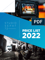 Pricelist Studio Sepat 72 - 2022