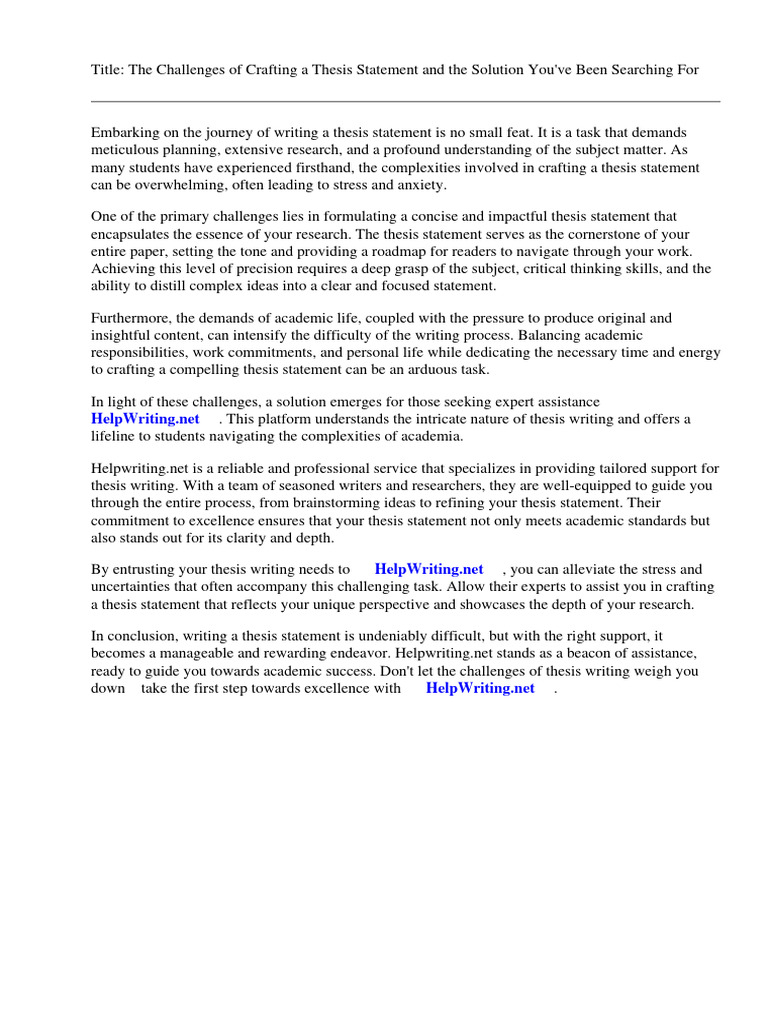 HOW DO YOU START A THESIS STATEMENT EXAMPLE intelligence overview