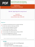 Introduction To Matlab Exp 1 Part 2