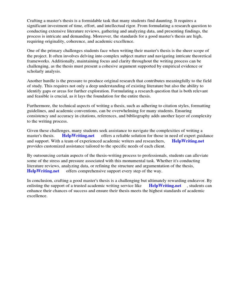 How to make a good master thesis pdf thesis methodology