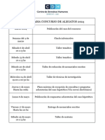 2024 - Cronograma Concurso de Alegatos