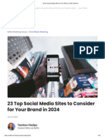 23 Top Social Media Sites For Your Brand in 2024, Ranked