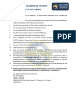 Requisitos para Tramitar Certificado de Diplomado 2022 - Virtual