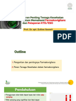 B. Peran Penting Tenaga Kesehatan Dalam Memahami Farmakovigilans Dan Pelaporan KTD-ESO (Prof. Dr. Apt. Zullies Ikawati)