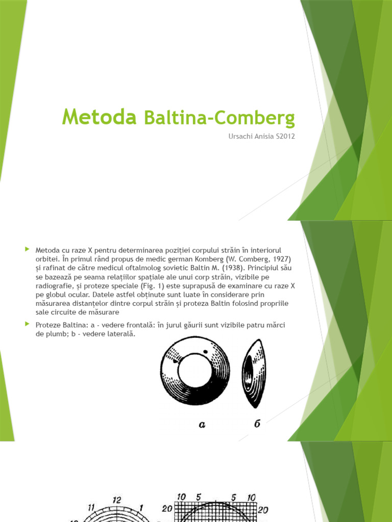 Metoda Baltina-Comberg | PDF