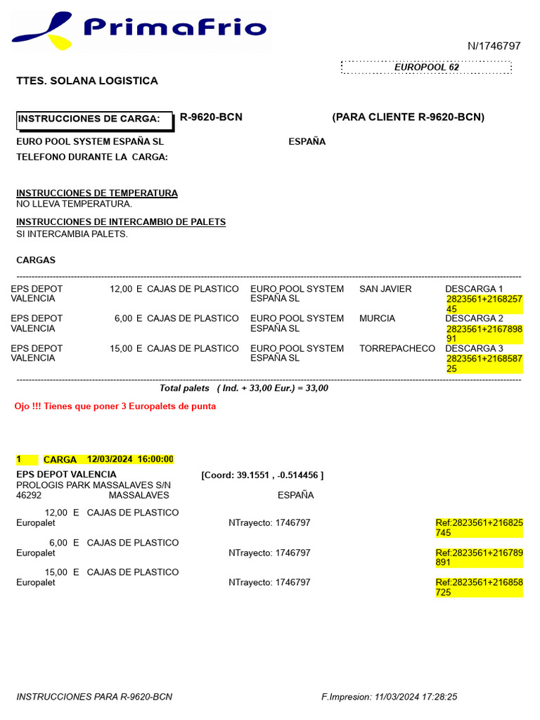 Orden De Carga R 0955 Bdg PDF