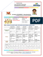 Cardápio Almoço Fevereiro 24 - Cmeis Bartolomeu - Criança Feliz, Professora Maria Miranda, Menino Jesus