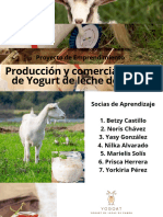 Proyecto Yogurt de Leche de Cabra