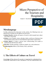 Ch. 3 - Micro Perspective of The Tourism and Hospitality